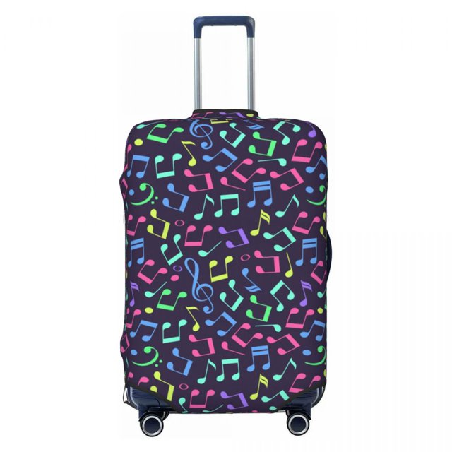 Housse de Valise Notes de Musique Colorées Housses de Bagages Élastiques pour 18-32 Pouces