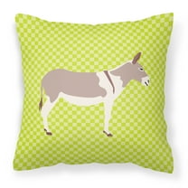 Australian Teamster Donkey Green Fabric Decorative Pillow