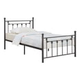 thumbnail image 2 of Coaster Canon Metal Slatted Headboard Metal Platform Bed Gray, 2 of 3