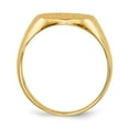 thumbnail image 2 of Real 14kt Yellow Gold 11.5x12.0mm Closed Back Signet Ring Size: 6; for Adults and Teens; for Women and Men, 2 of 5