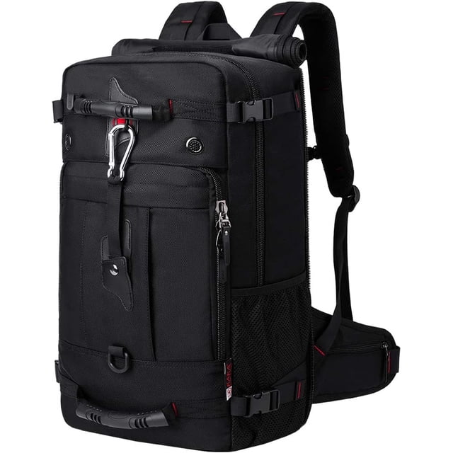 KAKA Mochila de Viaje Mochila de Mano, Bolsa de Lona Convertible Duradera para Computadora Laptop de 15,6 Pulgadas para Hombres y Mujeres (Mediano 35 L)