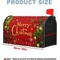 thumbnail image 4 of Merry Christm Mailbox Cover Winter Snowflake Xmas Magnetic Mailbox Covers 21" X 18" Bells Mail Box Covers Magnetic Standard Size for Yard Home Decor, 4 of 6
