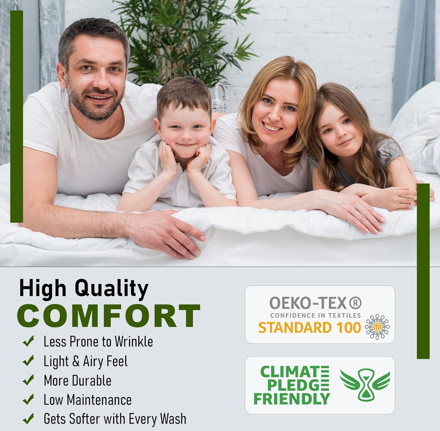 RUVANTI 100% Cotton Sheets – Full Size Percale Bedding, Cooling & Breathable Floral Design, Durable with a Crisp, Soft & Comfortable Feel, 16" Deep Pocket, 4-Piece Set, Sweet Pea