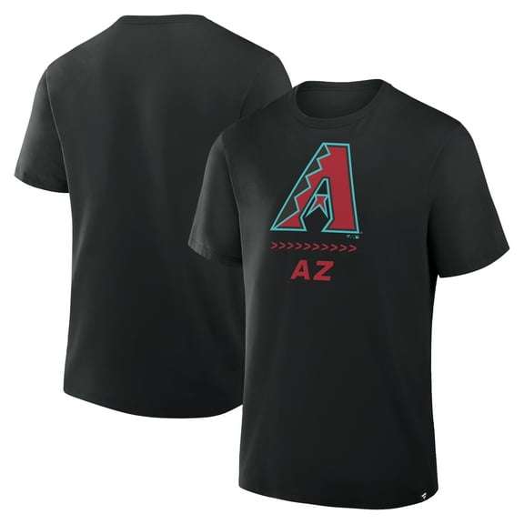 Men's Fanatics Black Arizona Diamondbacks Clubhouse Legacy Side Swipe T-Shirt