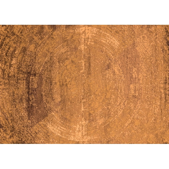 Ahgly Company Indoor Rectangle Oriental Orange Industrial Area Rugs, 7' x 9'