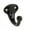 Black, variant on Ives by Schlage 581A-W Wardrobe Hook
