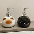 thumbnail image 5 of Ceramic Siamese Cat Hand Sanitizer Press Bottle Toilet Shampoo Shower Gel Packaging Bottle Dispenser For Liquid Soap, 5 of 9