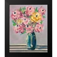 thumbnail image 2 of Moore, Regina 20x24 Black Modern Framed Museum Art Print Titled - Feisty Floral I, 2 of 5