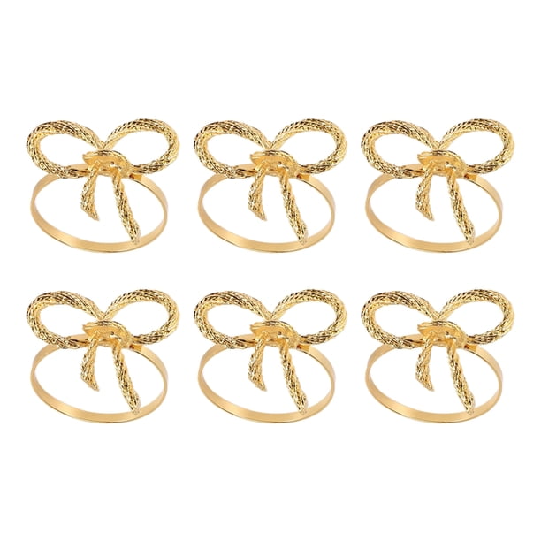Juego de 6 Anillos Servilletas Mariposa, Soporte Servilleta para la DecoracióN Mesa ReunióN Familiar Navidad Boda.