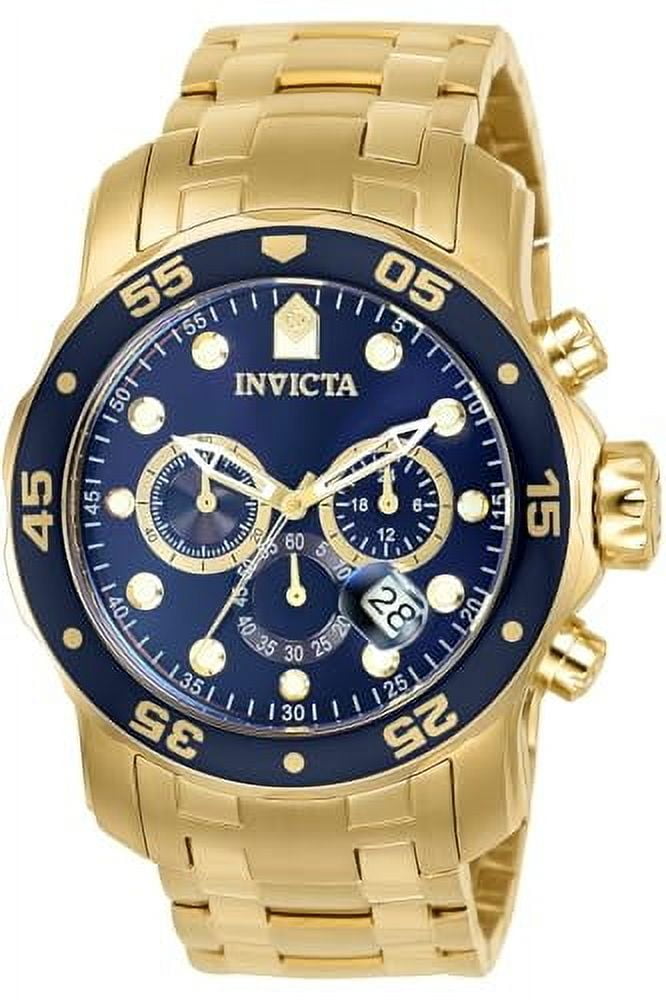 Invicta Pro Diver Gold-Tone Stainless Steel Chronograph Mens Watch