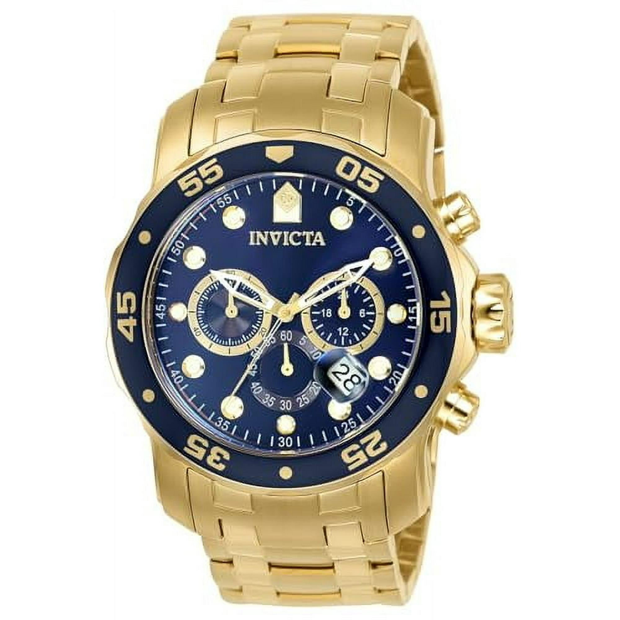 Invicta Men's 0073 Pro Diver Quartz Chronograph Blue Dial Watch