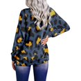 thumbnail image 3 of Vedolay Womens Tops Sweatshirts for Women 2023 Crewneck 2023 Fashion Warm Oversized Fit Pullover Sweatshirts,Navy S, 3 of 4