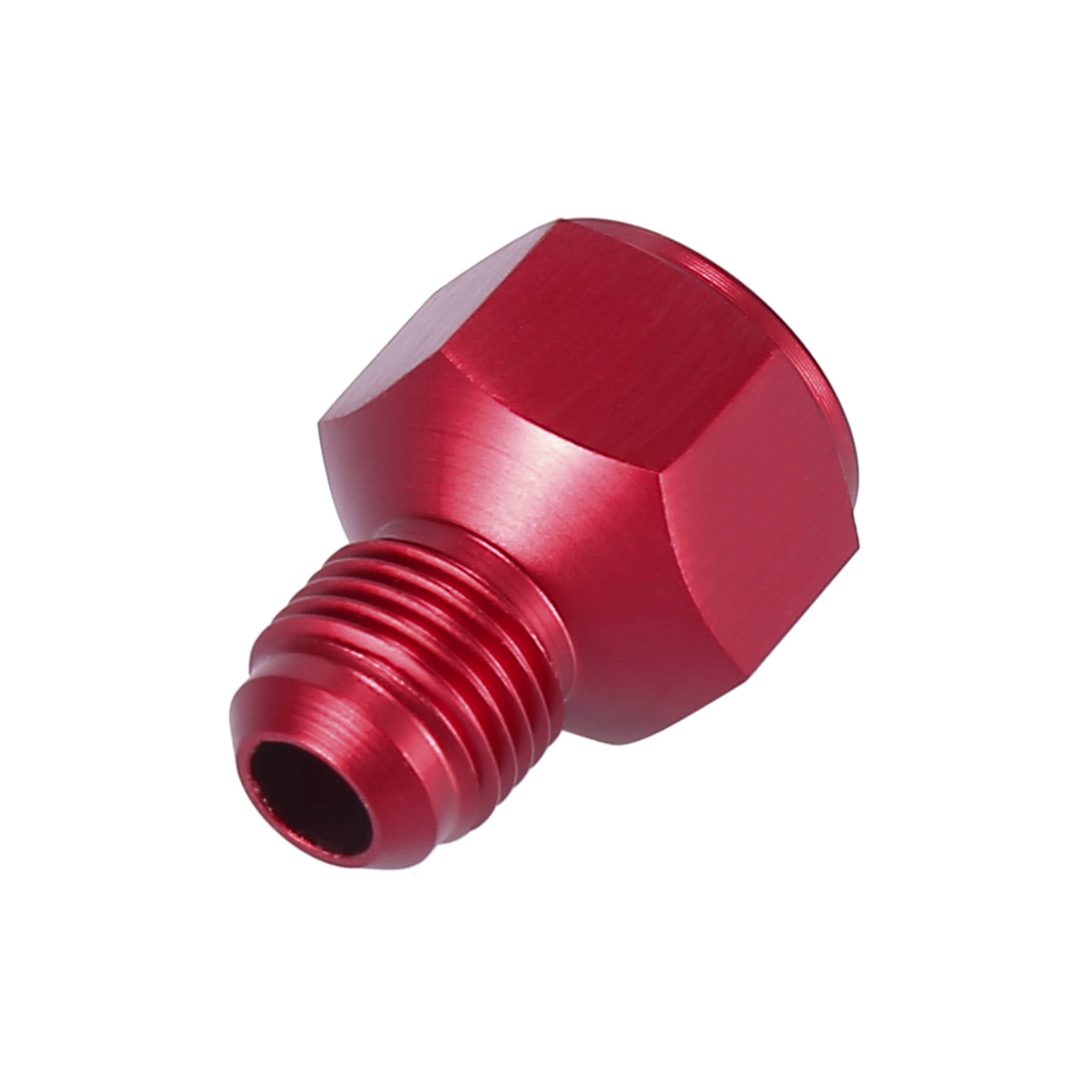 6AN AN6 1/4-18 NPT OIL/FUEL LINE HOSE MALE/FEMALE UNION FITTING CONNECTOR RED 