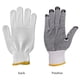 thumbnail image 2 of Guantes, guantes de trabajo antideslizantes de hilo de algodón con puntos de PVC para la construcción de jardinería mecánica de pintor, color negro 12 pares Advancent  AF000096-03, 2 of 7