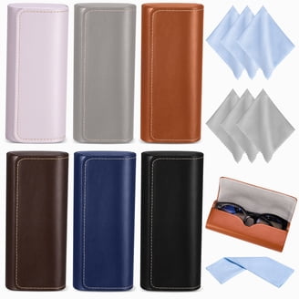 Leather Glasses Case Cowhide Vintage Men And Women  display picture 1