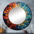 thumbnail image 1 of Designart "Mosaïque des Disques Vinyles Colorés I" Musique Miroir Rond Multicolore - Miroir Rond Décoration Murale - Miroir Imprimé Rond Mi-Siècle 36 Pouces x 36 Pouces Pouces, 1 of 5