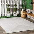 thumbnail image 3 of nuLOOM Tapis d'Intérieur/extérieur Tressé Carré de 8 Pieds, Ivoire, 3 of 4