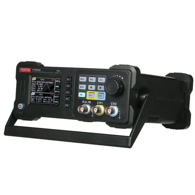 Mistaha High Accuracy Arbitrary Waveform Generator YTE942E with Frequency Counter Function - 200MSa/S Sampling Rate, 8k Memory Depth, 40MHz Bandwidth, ABS Material, 2.4" TFT LED Display, USB Interface