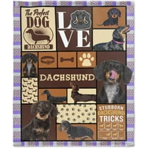 Dachshund Dog Blanket Gifts Ultra Soft Cozy Throw Flannel Blanket, Lightweight Fuzzy Fleece Blanket Warm Plush Throw Blankets for Couch, Sofa, Bed 30"x40" for Baby