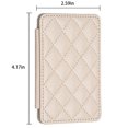 thumbnail image 3 of Cell Phone Wallet Credit Card Holder for Back of Phone Pocket Adhesive Sticker Card Pouch Sleeve for iPhone/Samsung Galaxy/Moto/Google/Android and Most Smartphones, Beige, 3 of 5