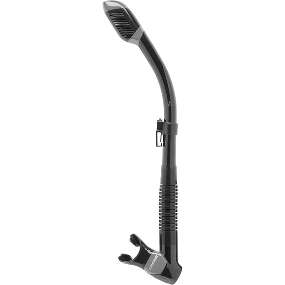 Cressi Supernova Dry Snorkel, Black/Silver
