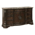 thumbnail image 3 of Home Elegance Antoinetta Collection Dresser with Marble Top, Warm Cherry - 70.75 x 20 x 40 in., 3 of 6