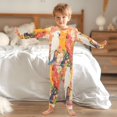 thumbnail image 6 of BZSMCE Unisex Pajama Set Snug-Fit Cotton Sleepwear Tropical Harmony Printed, 6 of 7