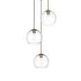 thumbnail image 4 of Shimmer 3 Light Pendant in Satin Gold and Clear, 4 of 7