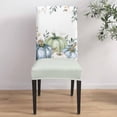 thumbnail image 4 of Dining Chair Covers Set of 6,Thanksgiving Colorful Pumpkin Universal Stretch Kitchen Seat Covers Parsons Chair Protector Slipcover for Home Restaurant Party Decor,Autumn Leaf Flower Rustic Wood, 4 of 6