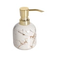 thumbnail image 3 of Ceramic Liquid Soap Dispenser with Pump Reusable Multipurpose Liquid Pump Bottle White, 3 of 8