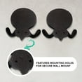 thumbnail image 4 of Wall Charmers  Set of 2 His and Hers Metal Towel Hooks Bronze, 4 of 4