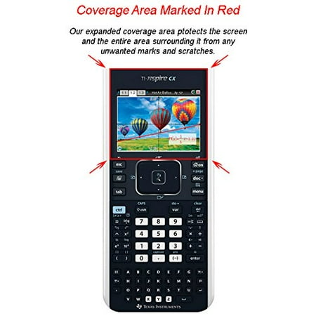 Ti Nspire Dock Guerrilla Military Grade Screen Protector 2-Pack For TI Nspire CX & CX CAS Graphing Calculator ()
