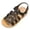 Black, variant on Kids Sandals for Girls - Girls Sandals with Adjustable Buckle Closure, Comfortable Plush & Soft Insole Wedge Design Non-Slip Outsole Black,12 Little Kid