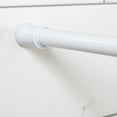 thumbnail image 5 of Mainstays Easy Hang Adjustable Steel Shower Curtain Tension Rod, White, 44" - 72", 5 of 6