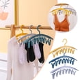 thumbnail image 1 of Fiudx Percha de Plástico con Pinzas, Diseño Resistente Al Viento con 8 Pinzas, Solución de Almacenamiento Que Ahorra Espacio, Perfecta para Ropa Interior, Toallas y Ropa de Bebé, Ideal para Viajes, L, 1 of 4