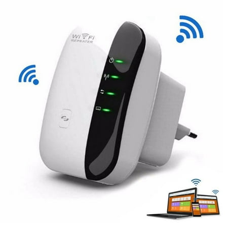 WiFi Range Extender 300Mbps Wireless Repeater Internet Signal Booster 2.4GHz Amplifier for High Speed Long Range (EU (Best Internet Speed Booster App For Android)