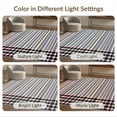 thumbnail image 7 of ODIKA Plaid Striped Boho Banded Lines Bordered Fireplace Frame Farmhouse Foldable Easy Care for King Size Bedroom, Master Suite, Under Bed, 7 of 7