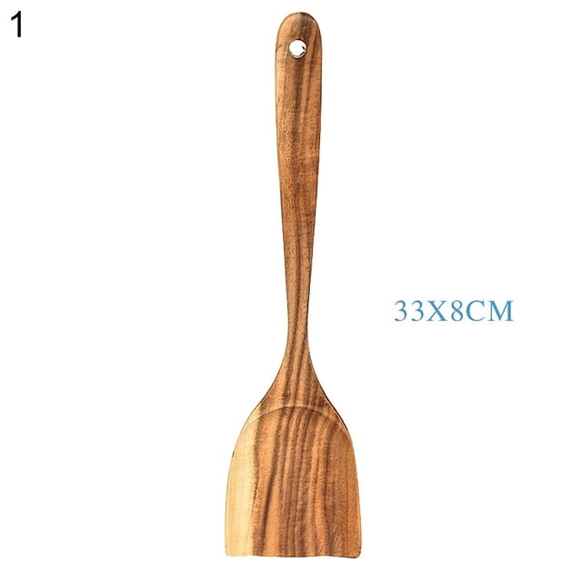 Non-Stick Teakwood Wooden Spatula Spoon Household Kitchen Utensils Kitchenware