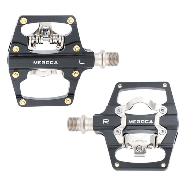 de calas para pedales de , pedales de bloqueo de compatibles con pedales automáticos de montaña , pedal de autobloqueo de Negro DYNWAVEMX Pedal de bicicleta