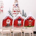thumbnail image 3 of Año Nuevo 2024, gorro de Papá Noel, funda para silla, adornos navideños para el hogar, mesa, adornos navideños, regalos de Navidad, 2023, 3 of 4