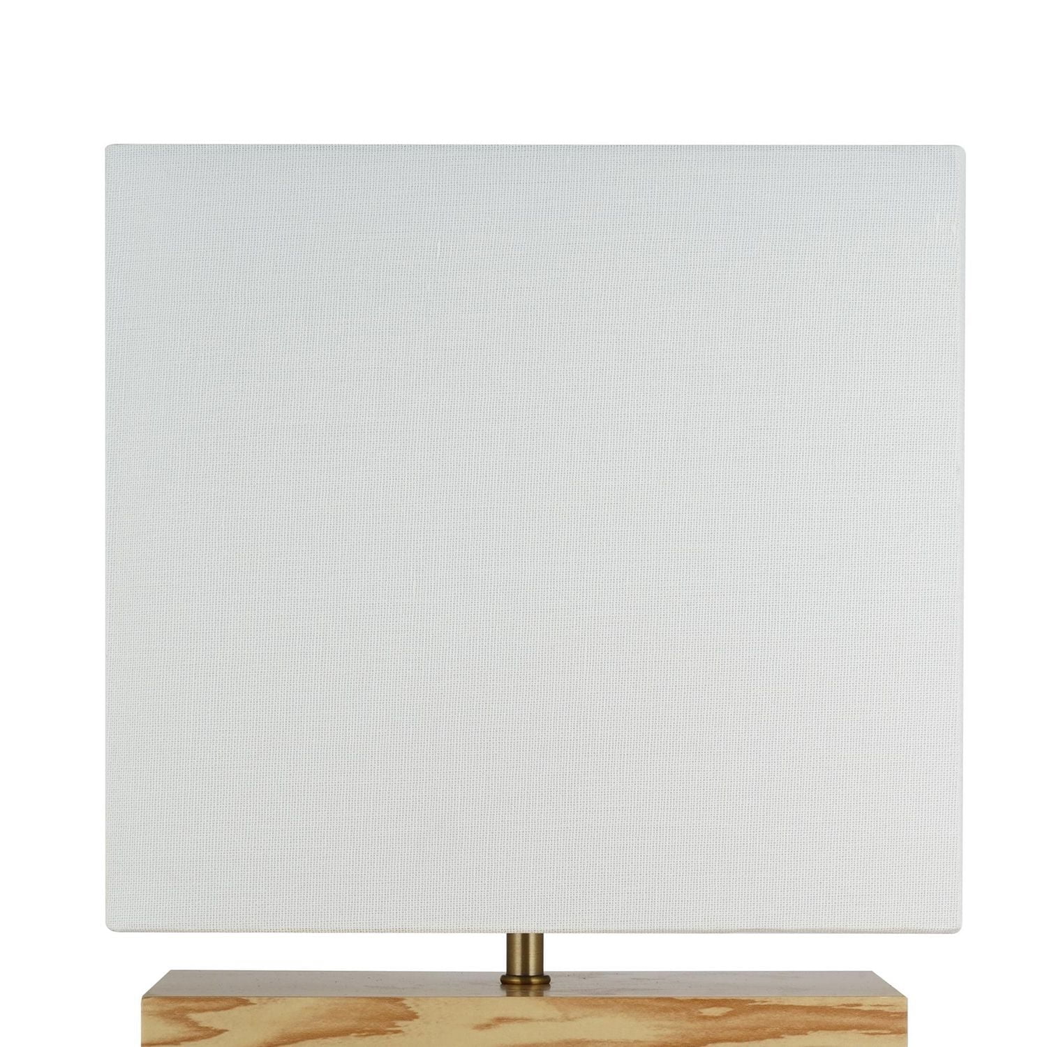 hometrends Faux-Blonde Wood Rectangular Accent Lamp