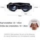 thumbnail image 5 of Gafas de sol para perros Correa ajustable para gafas de sol con protección UV resistente al agua para perros pequeños y medianos Negro, 5 of 5