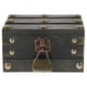 thumbnail image 1 of Cofre de madera con cerradura, cofre decorativo de estilo vintage para guardar joyas, 1 of 7