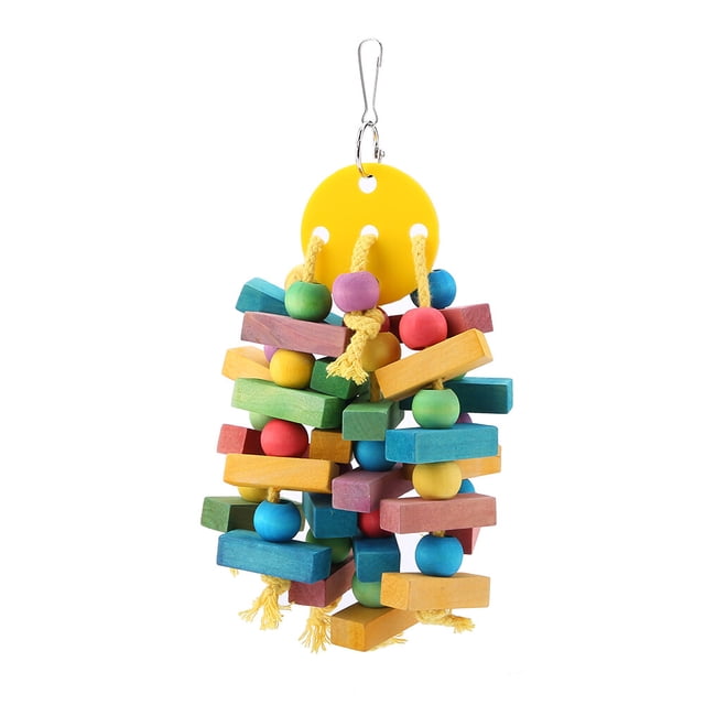 Juguete para loros, juguetes para pájaros, juguete colgante de madera, columpio para loros, adecuado para loros y pájaros.
