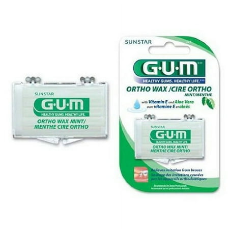 Butler G-U-M Orthodontic Wax Mint -724R - 1 Each, 3 Pack
