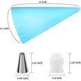 thumbnail image 2 of Professional DIY Baking Kit - 8 Pastry Tips, 1 Reusable Silicone Bag, 2 of 5