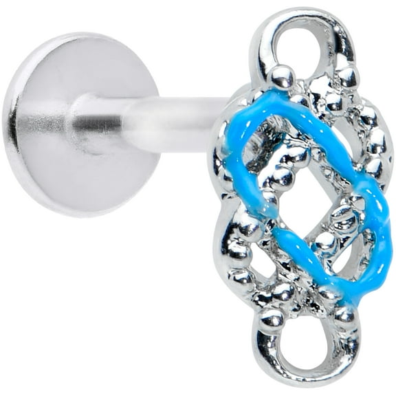 Body Candy Womens 16G 316L Stainless Steel Celtic Knot Labret Monroe Lip Ring Tragus Cartilage Stud 5/16"