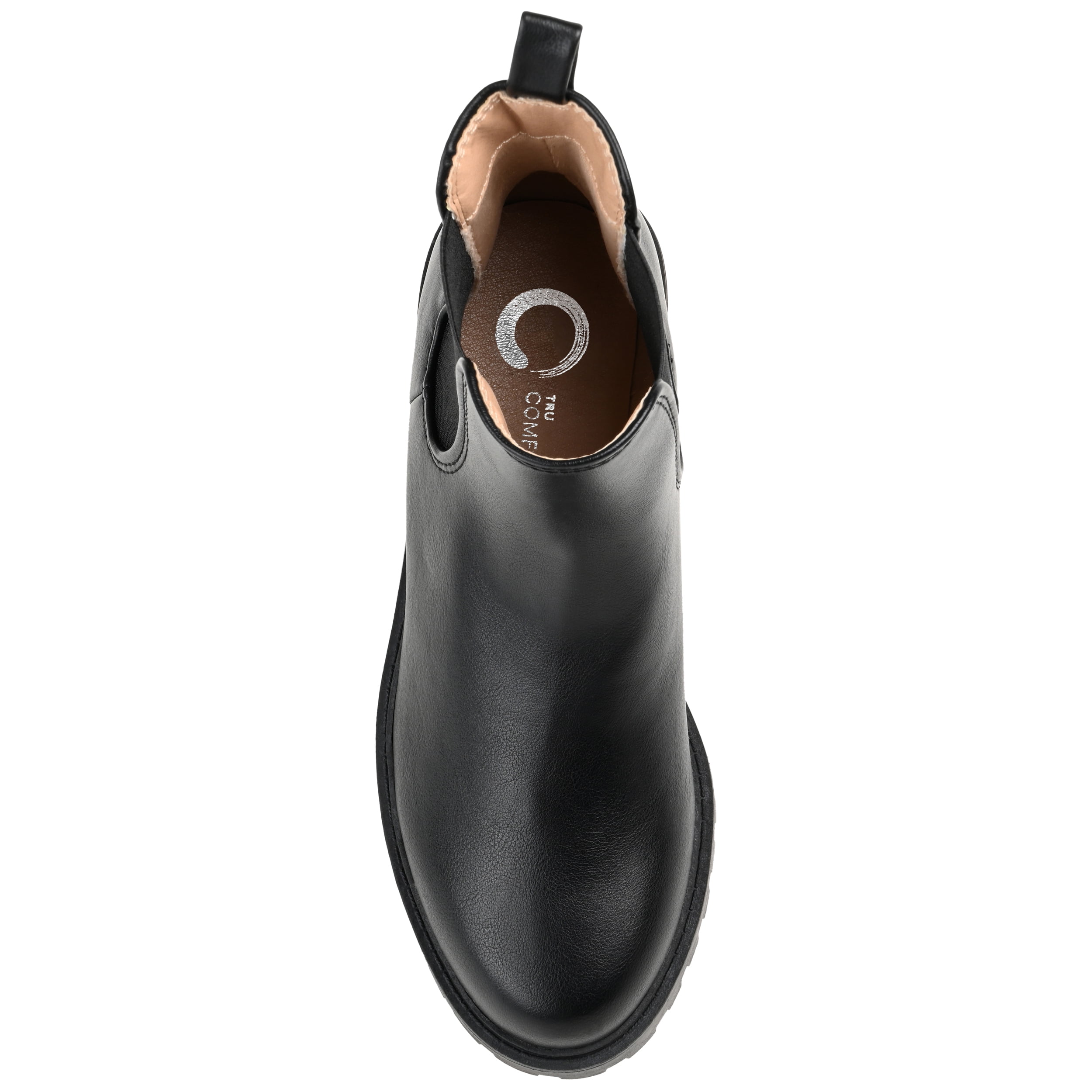 Journee Womens Kenova Comfort Insole Round Toe Block Heel Chelsea Booties, Widths Available