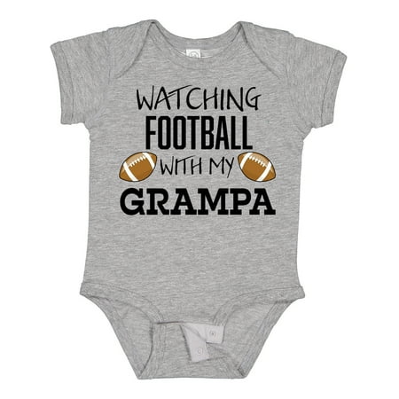 

Inktastic Watching Football with My Grampa Gift Baby Boy or Baby Girl Bodysuit