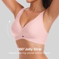 thumbnail image 4 of Daystry Womens No Underwire Bras Wireless Bra Supportive Seamless Bras Full Coverage Push Up Comfortable Everyday T-shirt Bras, 4 of 11